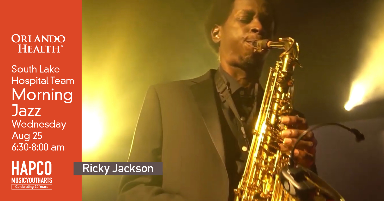 Ricky Jackson performance at Orlando Health Horizon West Hospital