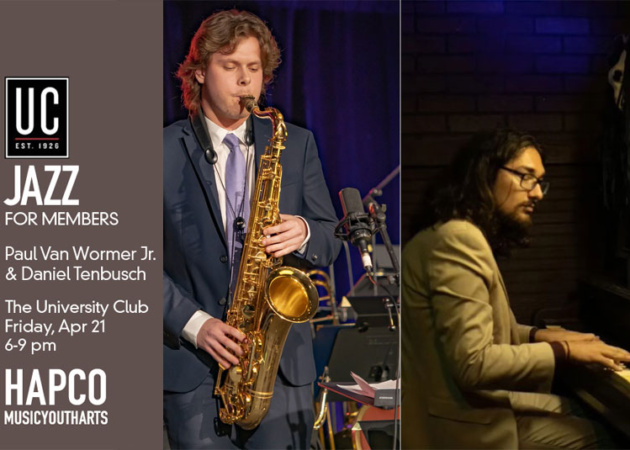 Paul Van Wormer Jr. and Pianist Daniel performing at The University Club