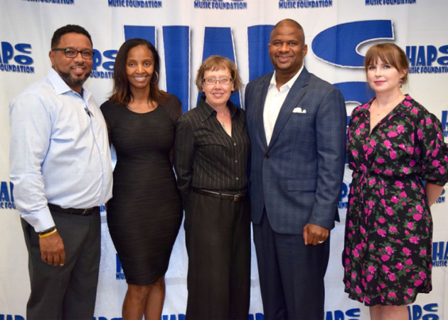 Dozens gathered at the Oakland Town Center for an evening of jazz, food and wine and fundraising for HapCo Music Foundation