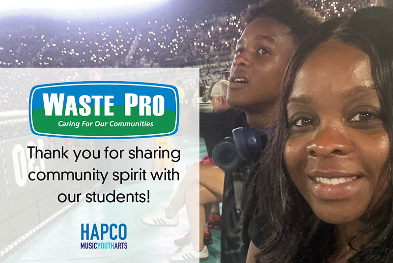 Waste Pro donated seats to the UCF Knights game to HAPCO