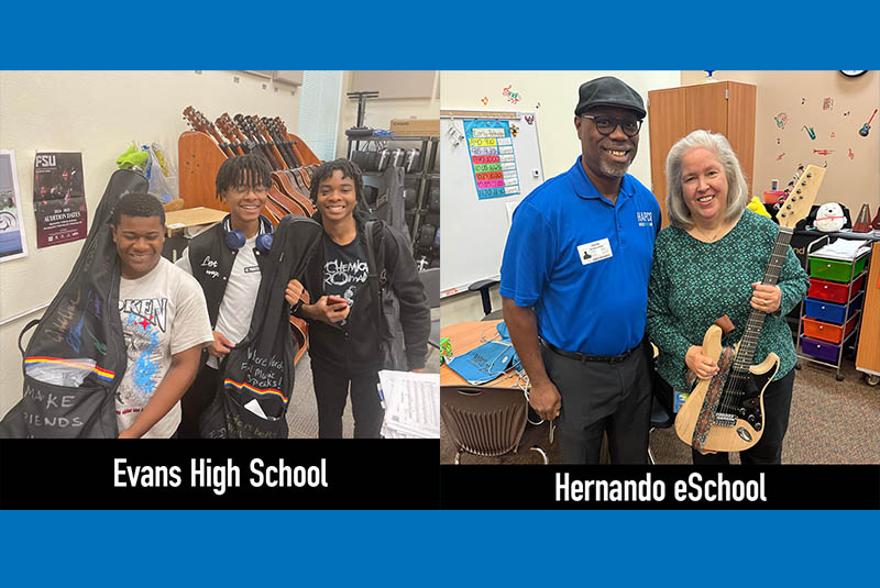 Arch Insurance Group Donates Electric Guitars